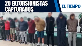 Capturan a 20 extorsionistas, incluidos miembros del Tren de Aragua | EL TIEMPO