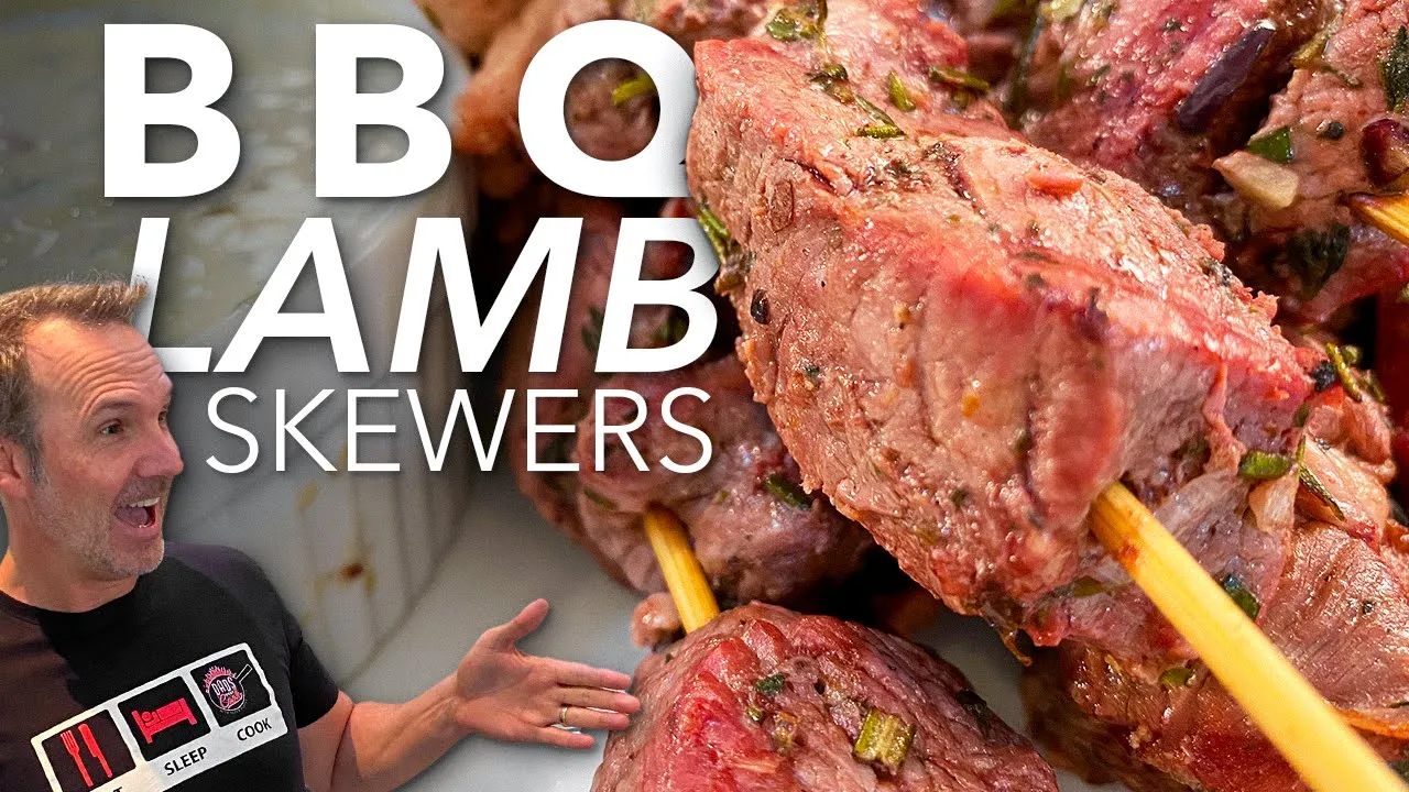 New Twist on BBQ Skewers with Marinated Lamb & Dipping Sauce