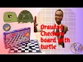Making a Checkers Board with Turtle in Python