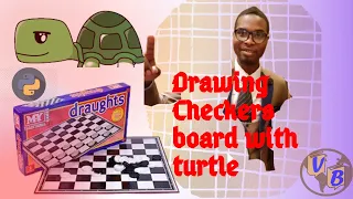 Making a Checkers Board with Turtle in Python