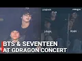 Lagu BTS J-Hope \u0026 Jungkook, SEVENTEEN Mingyu \u0026 Hoshi at BIGBANG G-Dragon Concert FANCAM