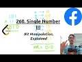 Single Number III LeetCode Bit Manipulation Solution Explained