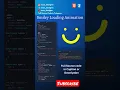HTML CSS Smile Loading Animation Source Code Description