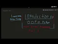 part 1 introduction OOP PYTHON PMWds python OOP