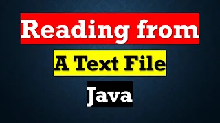 how to read text files in java 2020 P