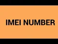 IMEI Number Code