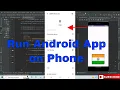 How to Connect Mobile phone with Android Studio to Run App 2025 Connect Phone With Android Studio