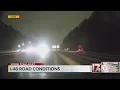 I-40 road conditions in central North Carolina