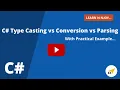 C Type Casting vs Conversion vs Parsing - What s The Difference Learn N Njoy