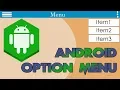 Android Option Menu Example in Hindi
