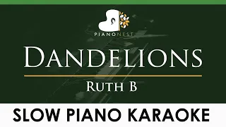 Download Ruth B - Dandelions - LOWER Key (Piano Karaoke Instrumental) MP3