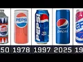 Pepsi Can Across the Decades 1948-2025