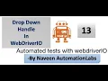 DropDown Handle in WebDriverIO - Part