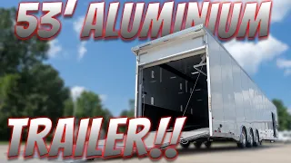 53 ALUMINUM TRAILER 2020 Sundowner 53 Aluminum Triple Axle Enclosed Trailer Overs LOADED