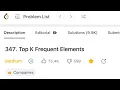 Top K Frequent Elements LeetCode 347 Solution - Python Detailed Explanation