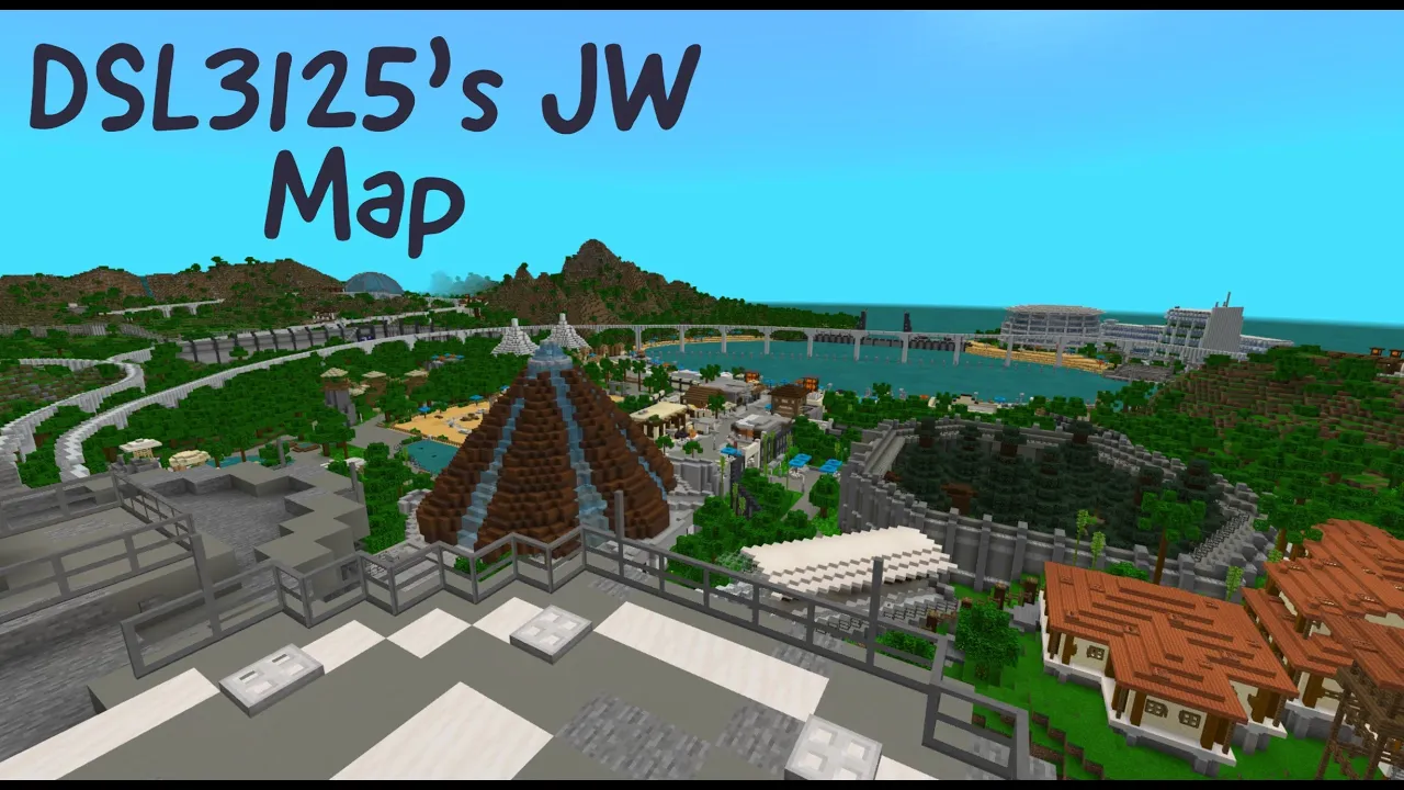 Minecraft JW Reborn Isla Nublar Map Part 2