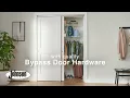 Johnson Hardware 2200 Sliding Bypass Door Hardware in entry closet