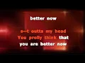 Post Malone Better Now Karaoke version