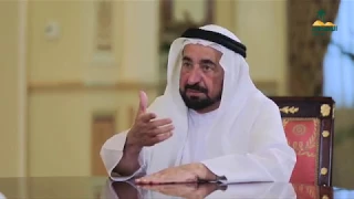 مقابلة مع صاحب السمو حاكم الشارقة الشيخ الدكتور سلطان بن محمد القاسمي خص بها قناة الوسطى من الذيد 