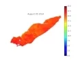 Lake Erie Nighttime Water Temperature 2014