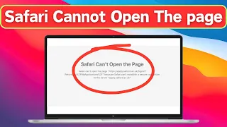 How To Fix Safari Cannot Open Page On Mac Safari Not Opening Websites On Mac MacBook Pro Air 