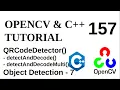OPENCV C TUTORIALS - 157 detectAndDecode detectAndDecodeMulti OpenCV QR Detection