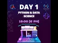 Day 1 Intro to Python Login to schoolofds