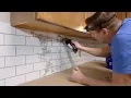 Subway tile backsplash
