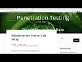 Infrastructure Vulnerability Assessment and Penetration Testing Lab Setup