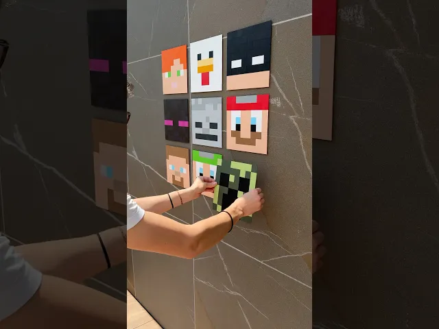 CUSTOMIZABLE CHESSBOARD - MINECRAFT SKIN FACE - TWO SIZES video thumbnail