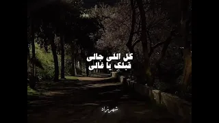 واسهر ليالي وانا لا أبالي بدون موسيقى 