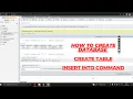 How to create database table and insert records in mysql using XAMPP phpmyadmin