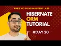 DAY 20 HINDI Hibernate Tutorial in Hindi ORM vs JDBC JPA Explained Complete Hibernate CRUD
