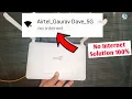 No Internet Problem Solved in Airtel Xtream Fibre Wifi Airtel Xtream Fibre no Internet Problem
