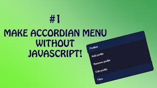Dropdown menu using pure HTML and CSS NO JAVASCRIPT