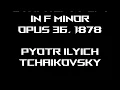 Pyotr Ilyich Tchaikovsky -- Symphony No. 4 -- Score