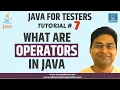 Java for Testers - Operators in Java Introduction and Examples