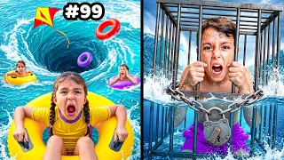 تحدى تنفيذ اصعب المهمات فى نص البحر 😱 القرش كان هيكلنا 🤯 النهاية صعب 🤕!