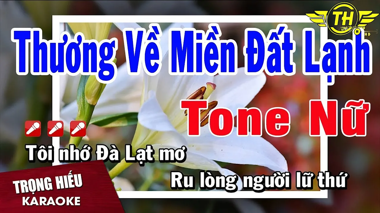 Karaoke Thương Về Miền Đất Lạnh Tone Nữ Nhạc Sống | Trọng Hiếu
