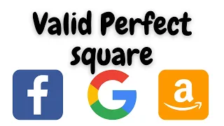 valid perfect square binary search valid perfect square leetcode valid perfect square python