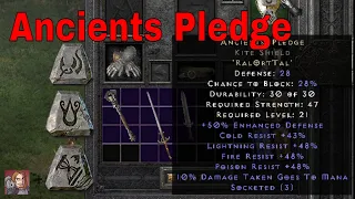 Diablo II Resurrected Rune Words - Ancients Pledge Ral Ort Tal