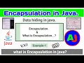 Encapsulation in java Data hiding in java TechAndroJava