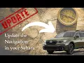 Update Subaru Navigation