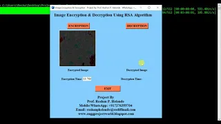 Python Code for RSA Based Image Encryption Decryption full Project With Source Code