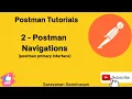 02 Postman Tutorials Postman Navigation Postman Primary Interface