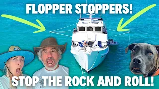 WHAT ARE FLOPPER STOPPERS ON A BOAT?! We explain what they  are#trawlerlife #kadeykrogen #boatlife