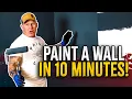 ROLLING WALLS FAST How to paint a room in 1 hour Fast painting hacks DIY house painting
