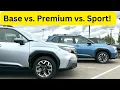 2025 Subaru Forester Comparison Base Premium and Sport