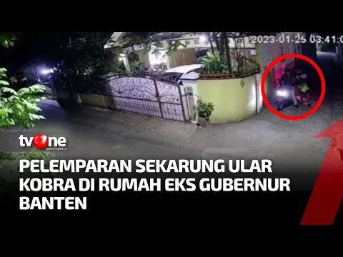 Detik-Detik OTK Teror Rumah Eks Gubernur Banten dengan Puluhan Ular Kobra