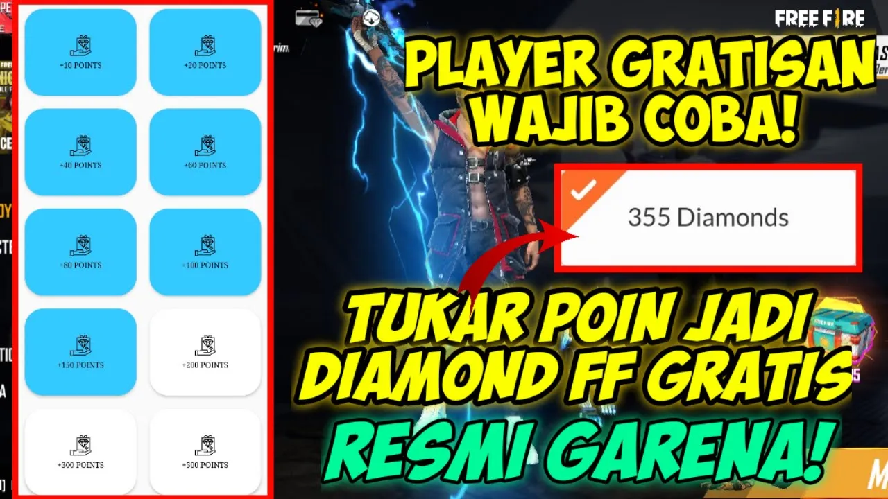 CARA PALING WORTH RANK 1 TERUS, BELI SEMUA TYPE SKIN HANYA 1 DIAMOND, CLAIM 1000 DIAMOND KUNING!!